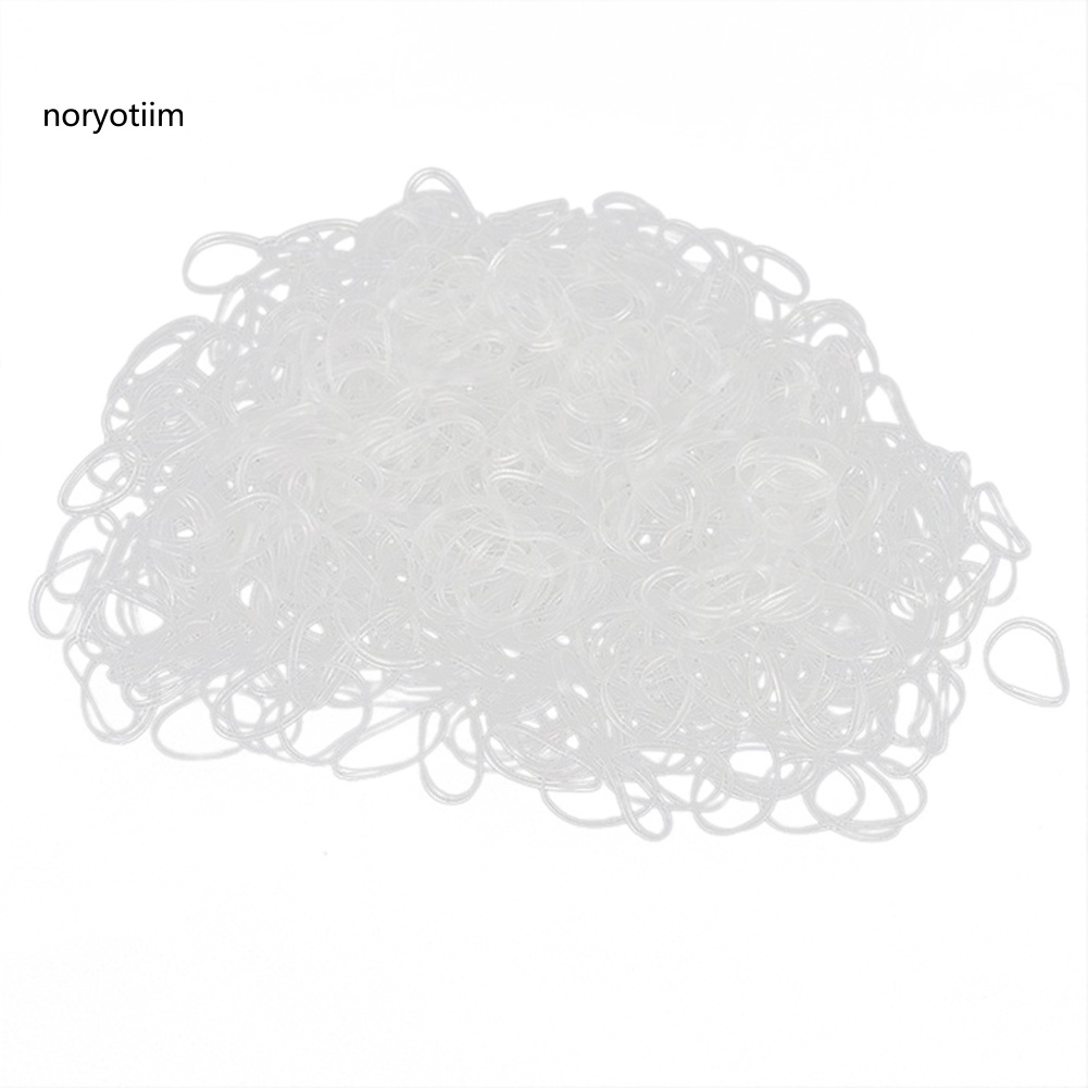 Bình Đựng Nước Bằng Vải Không Dệt| Set 500 Dây Chun Buộc Tóc Trong Suốt Dùng Một Lần Tiện Lợi Giá Đỡ