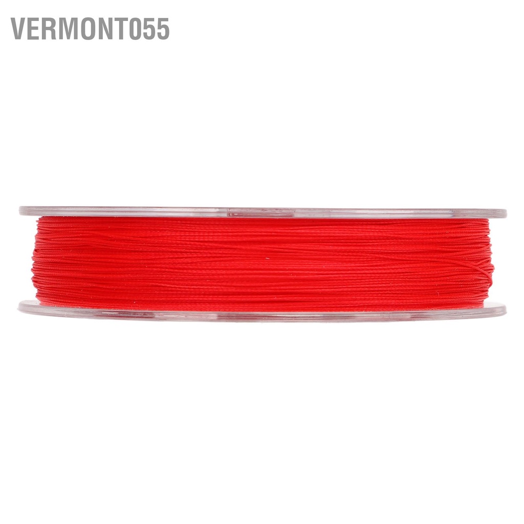 Có thể bán buôn 200m Dây câu Fly PE 8 sợi bện Màu đỏ Độ mịn cao cho nước ngọt Vermont055 Hàng giao ngay