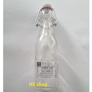 Chai thủy tinh nắp cài 250ml kín hơi tuyệt đối (Nhập khẩu Italy) -Đựng rượu, mật ong, Nước hoa quả... -NPP HS shop