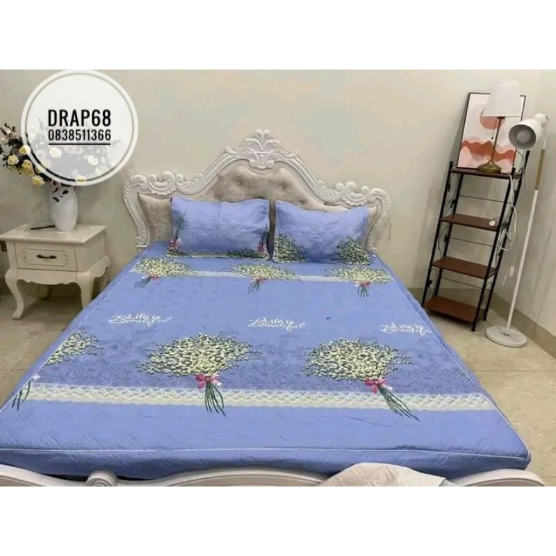 Ga đệm cao 20cm trần bông dày dặn chắc chắn bền đẹp đủ kích thước