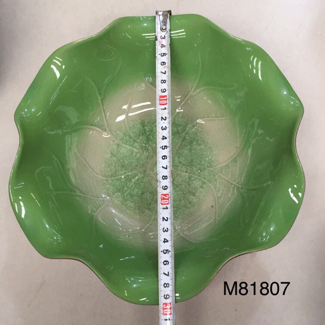 Bát lá sen xanh đk 30 cm