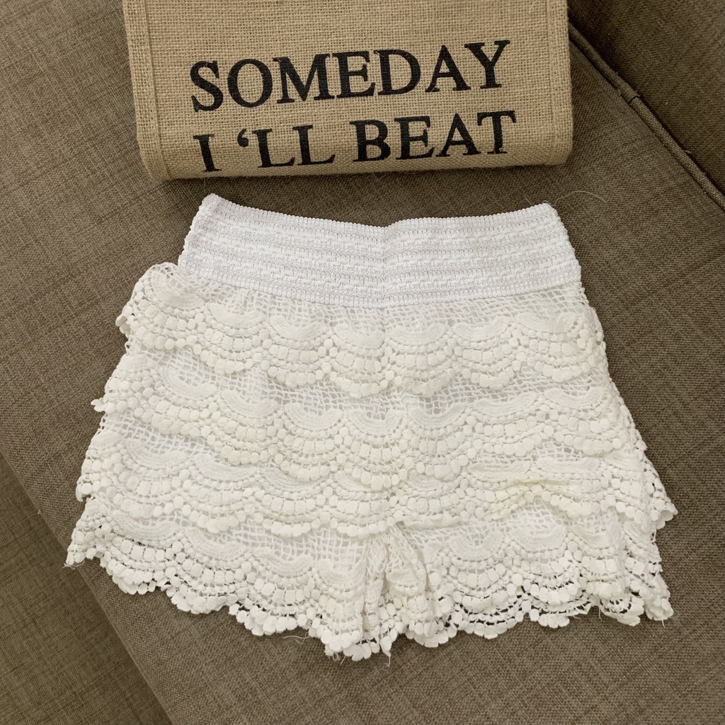 [Mã SKAMFSW175 giảm 10K đơn 50K] Ren 01-Set bikini ren 3 món đi biển - áo bra- quần sóc- áo choàng ( CÓ BÁN RỜI)