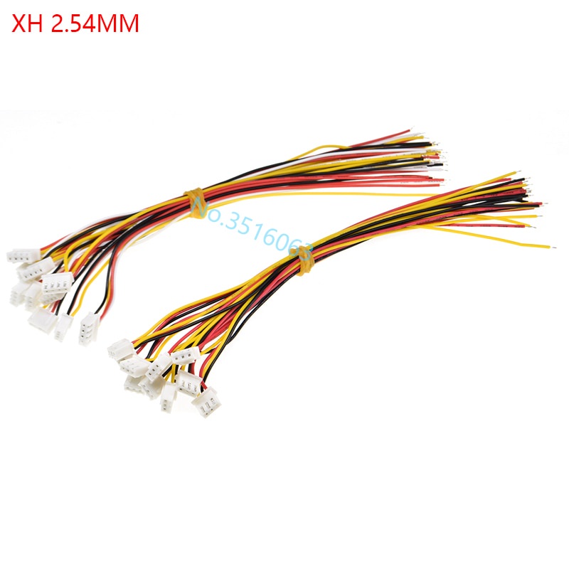 Set 10 đầu nối ổ cắm 1.0 1.25 1.5 2.0 2.54 SH/JST/ZH/PH/XH 1.0MM 1.25MM 1.5MM 2.0MM 2.54MM với dây 2/3/4/5/6/7/8/Pin