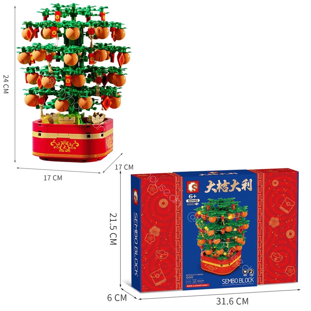 Đồ chơi xếp hình mô hình lắp ráp HỘP NHẠC CÂY QUẤT tặng kèm đèn LED  Nanoblocks