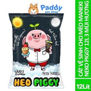 [12L] Cát Vệ Sinh Mèo Siêu Thơm Siêu Khử Mùi Heo Piggy