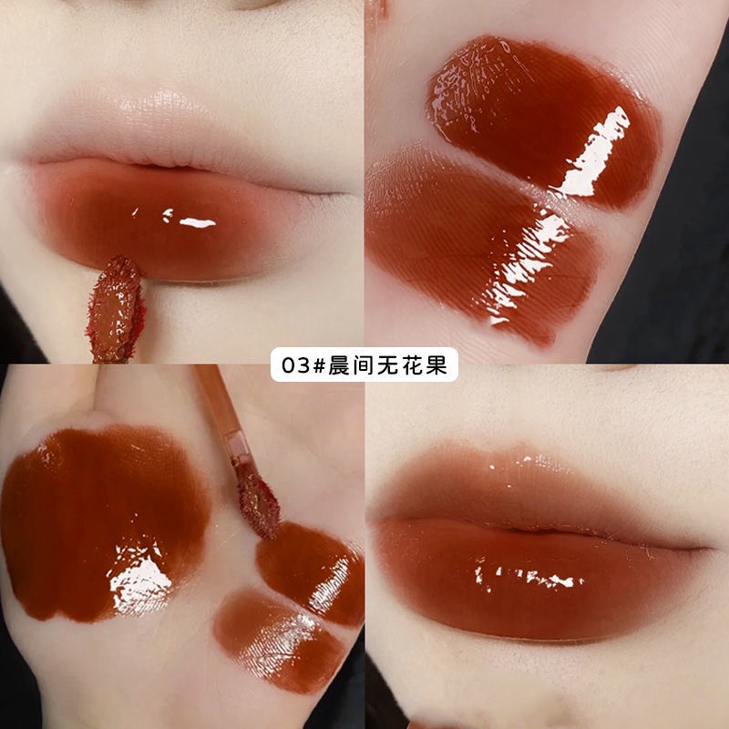 Son Kem DAIMANPU Hiệu Ứng Gương Dưỡng Ẩm Môi Lâu Trôi 6 Màu Tùy Chọn Hiệu