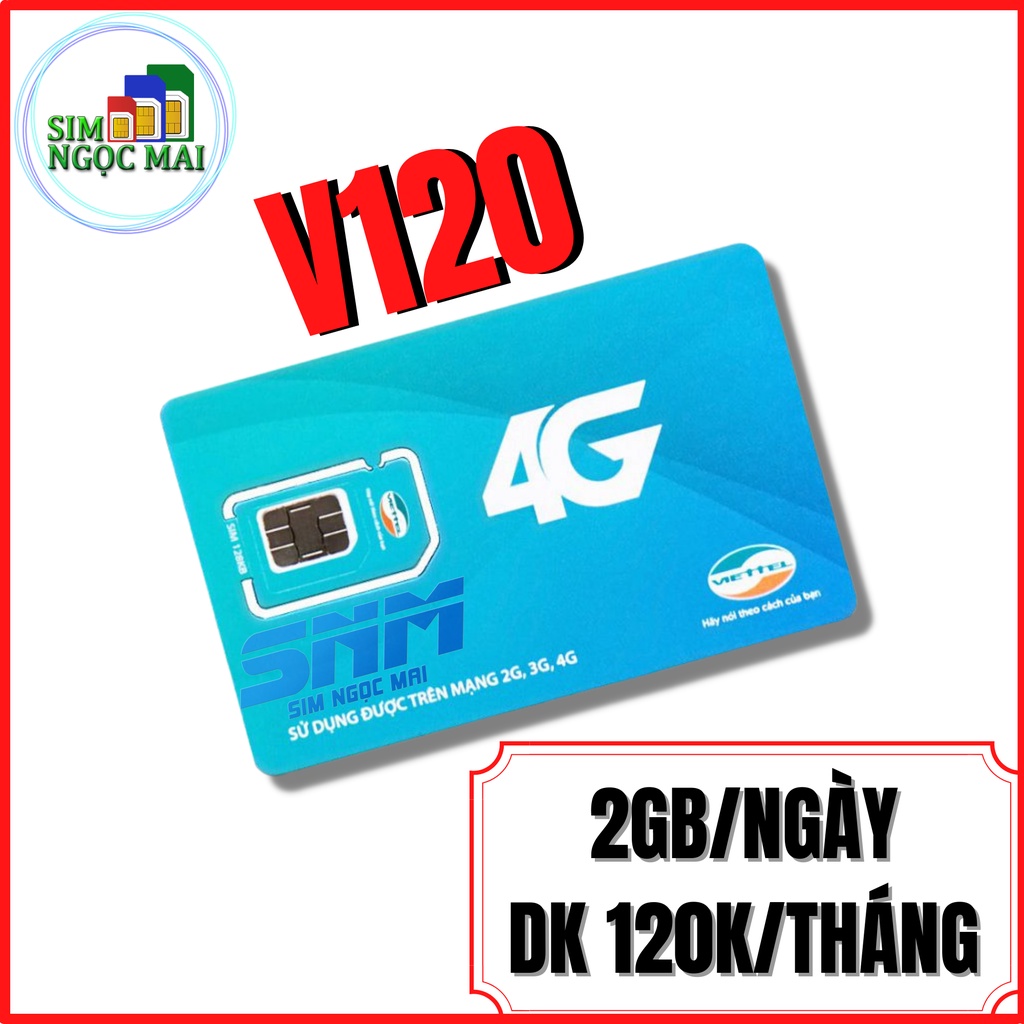 Sim 4G Viettel SD70 , V90B , V120B , V150B, V200B Mới nhất Tháng 6/2023 - Sim Ngọc Mai