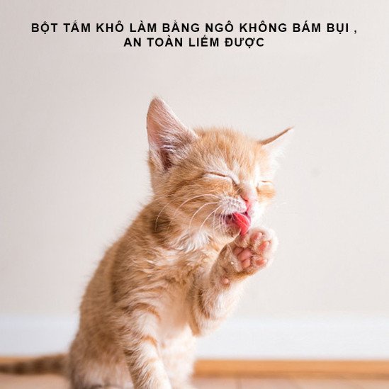 PHẤN TẮM KHÔ KHỬ MÙI LƯU HƯƠNG DÙNG CHO CHÓ MÈO 70present