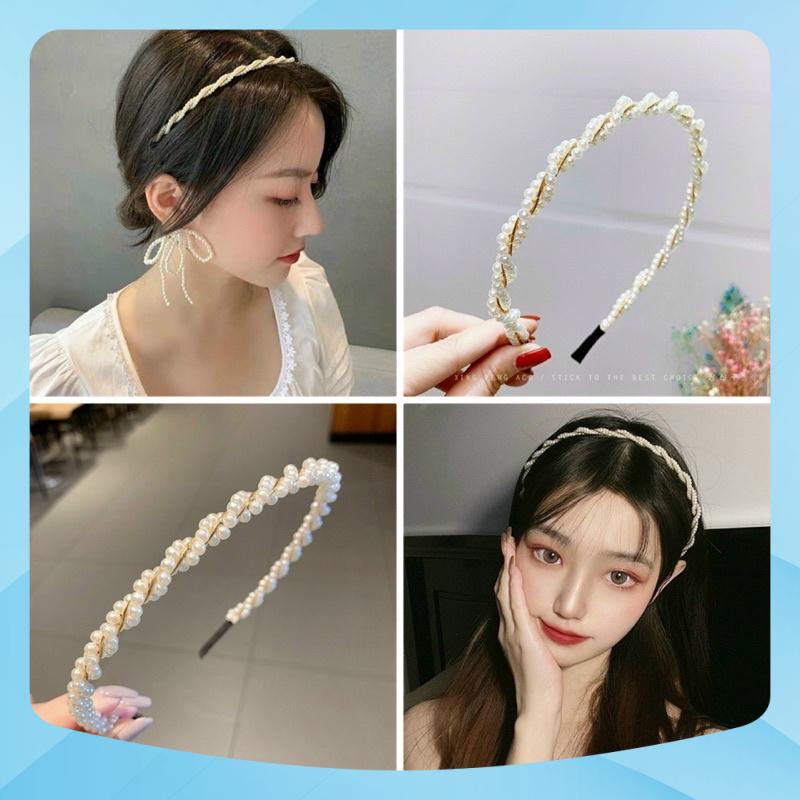 Sỉ 10 chiếc bờm tóc hạt trai thiết kế cầu kỳ [HÀNG Đẹp BÁN SHOP]