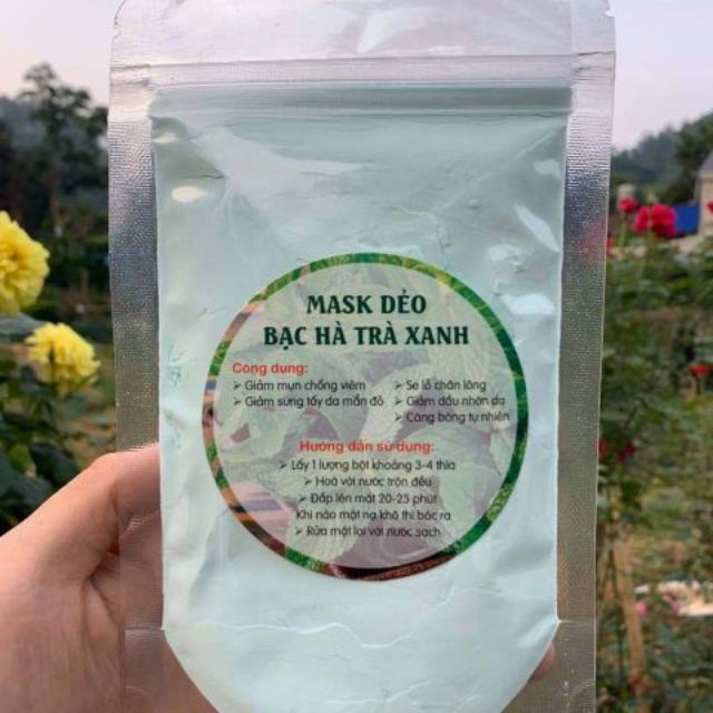 [RẺ VÔ ĐỊCH] Mặt Nạ Dẻo Bạc Hà Trà Xanh Handmade 50gram