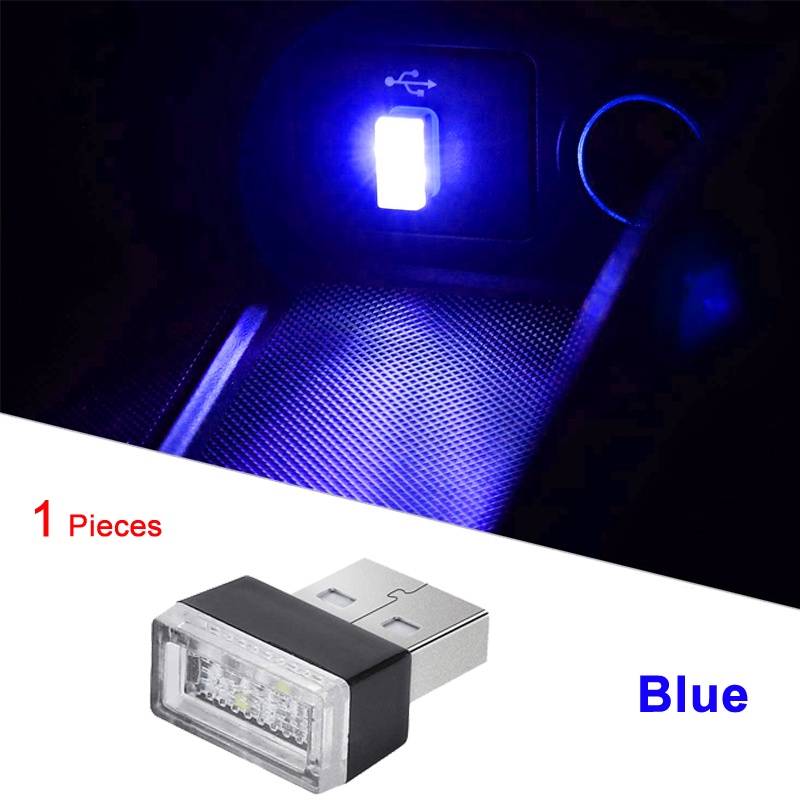 1 Đèn LED USB Mini Ánh Sáng Neon Di Động Trang Trí Nội Thất Xe Hơi