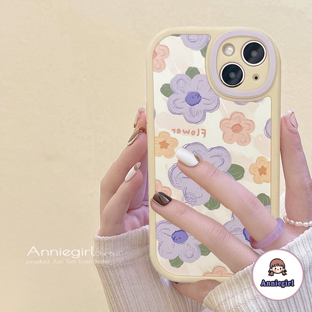 Ốp Điện Thoại TPU Mềm Siêu Mỏng Chống Sốc In Họa Tiết Hoa Dành Cho IPhone 13 12 11 Pro Max X XR 8 7 Plus