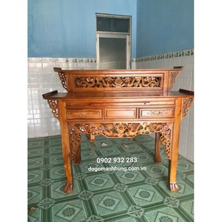 Bàn thờ gia tiên Bàn thờ phật gỗ tự nhiên Bàn thờ 2 tầng gỗ tràm