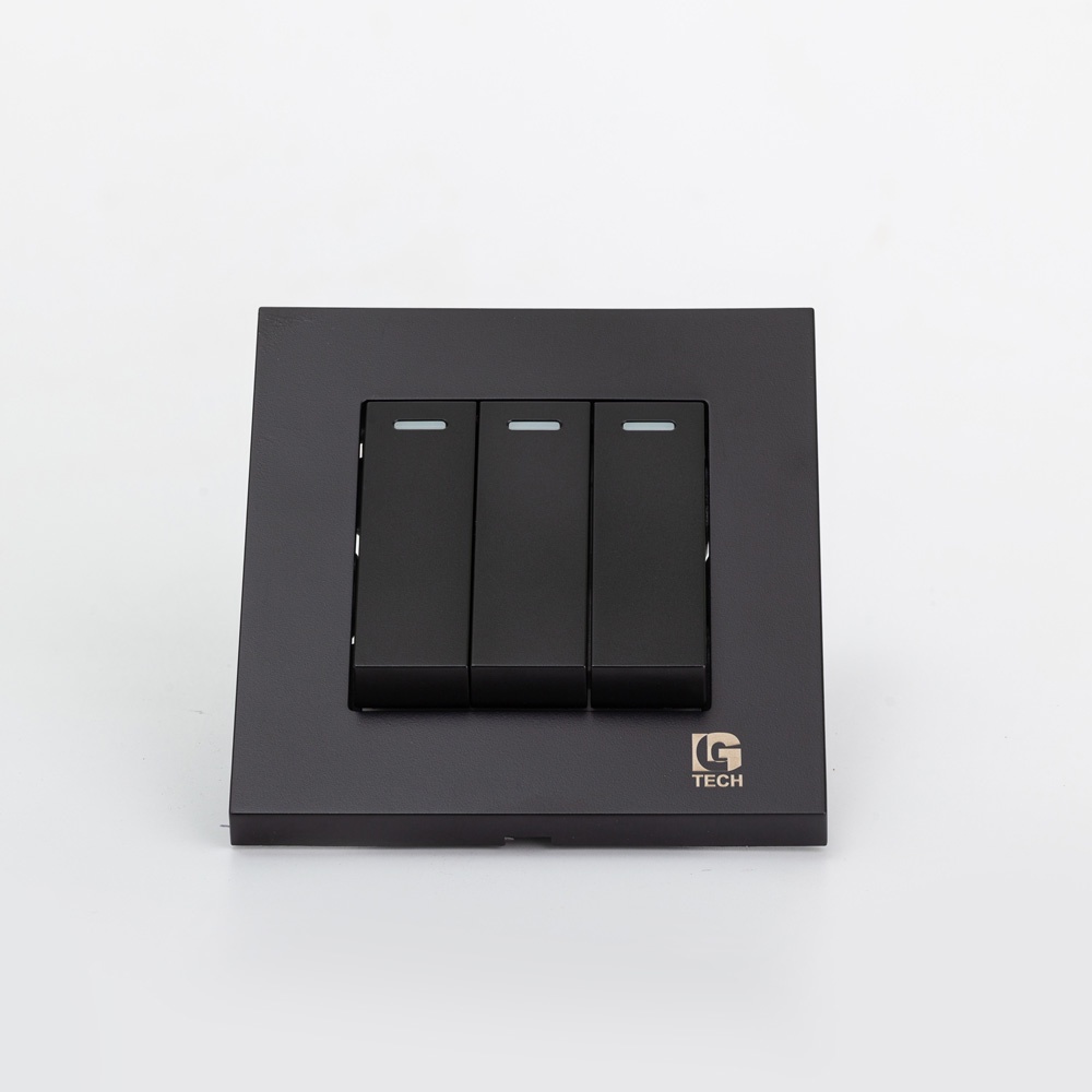 Công tắc điện ba vuông Lgtech LG-B20-0003 cao cấp