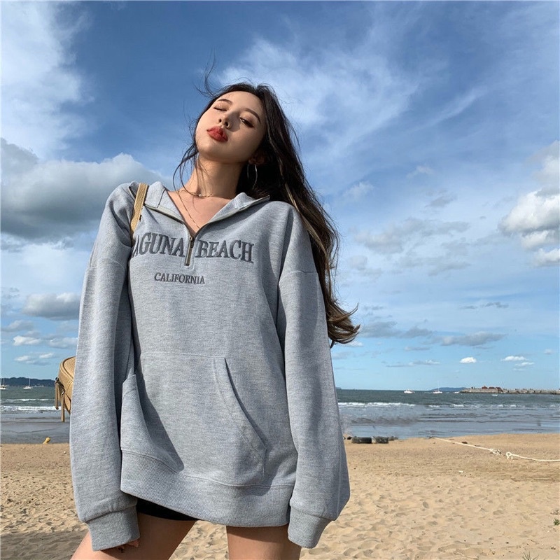 Áo nỉ polo dài tay Laguna Beach