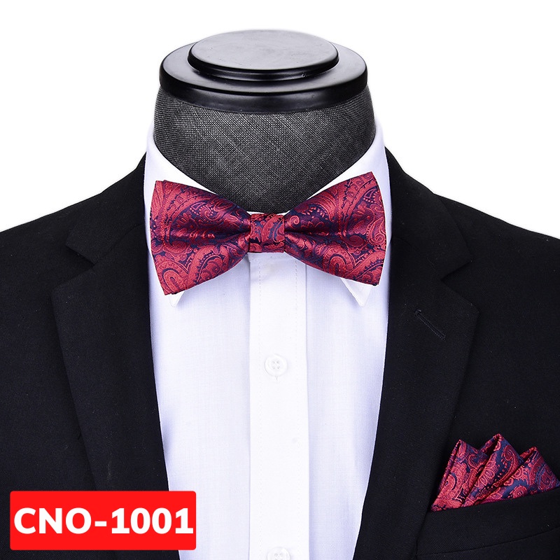 Combo Nơ cài áo Nam và khăn cài túi áo vest thời trang phong cách trẻ trung, hiện đại