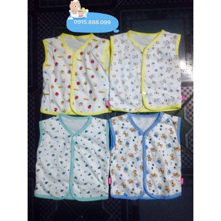 Áo gile 2 lớp cho bé sơ sinh - 6 tháng