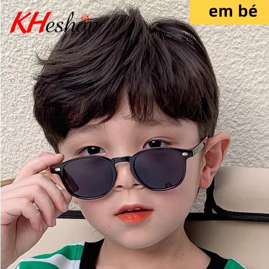 [Yêu Lắm Đó] Kính Thời Trang đi Nắng cho Con form vuông tròn cute tan chảy , bé trai bé gái cao cấp tiện dụng mã Y83117