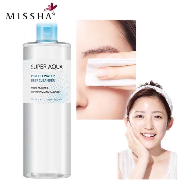 Nước Tẩy Trang Missha Super Aqua Perfect Water Deep Cleanser 500ml
