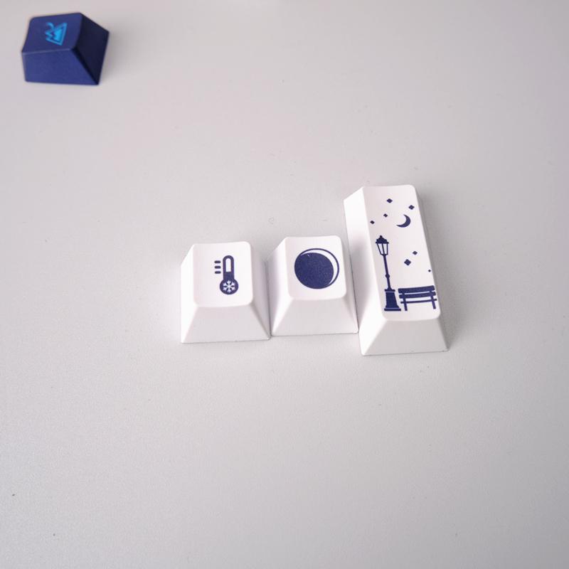 Bộ Keycap Snowy Night / 129 phím / Nút bàn phím cơ - Kicap