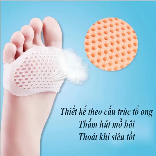 [XẢ KHO+FREE SHIP] Cặp Lót Giày Xỏ Ngón Bằng Silicon Êm Ái Chống Trơn Trượt