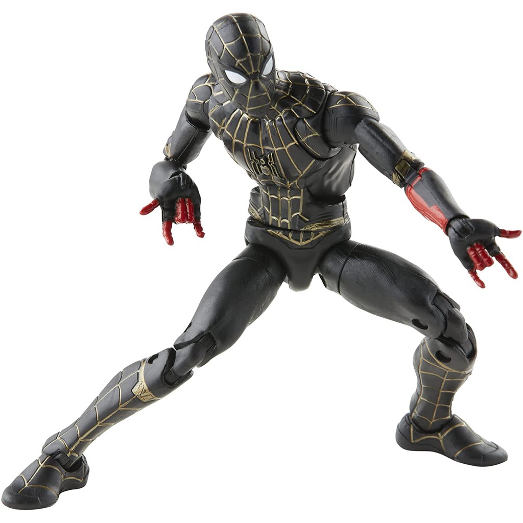 🌟Spider man🌟Mô hình HasbroϟMarvel Legends Series 6-inchϟSpider Man 3: No Way Home - Black&Gold Suit
