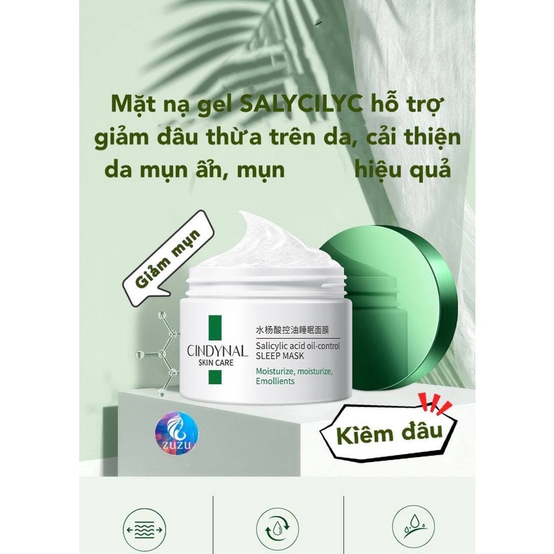 HŨ 120G GEL BHA/ SALYCILYC đắp mặt làm sạch các tế bào chết dư thừa trên da, tan dầu thừa, loại bỏ mụn ẩn, mụn đầu đen