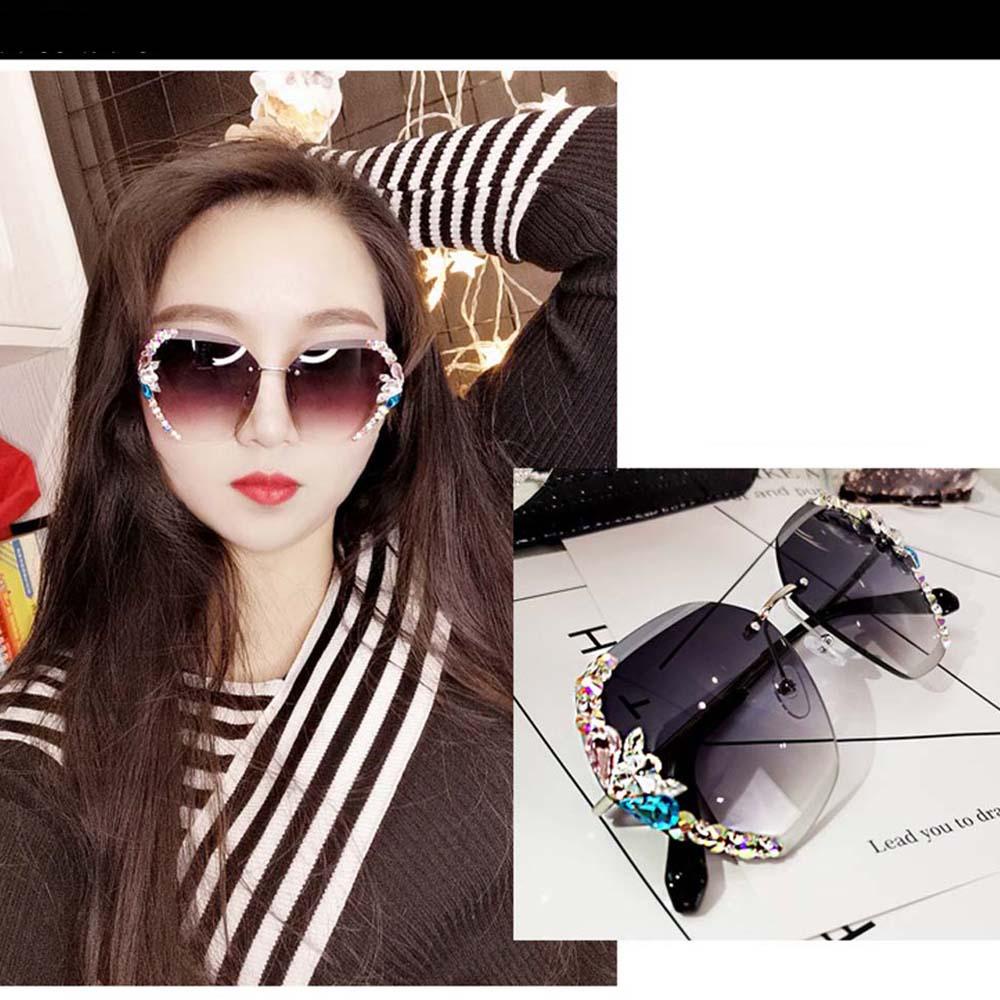 Kính Mát Oversize Không Gọng Nhiều Màu Sắc Thời Trang Dành Cho Nữ|Phụ Kiện Bảo Vệ Chống Tia UV400 Dành Cho UV400 Sự Bảo Vệ