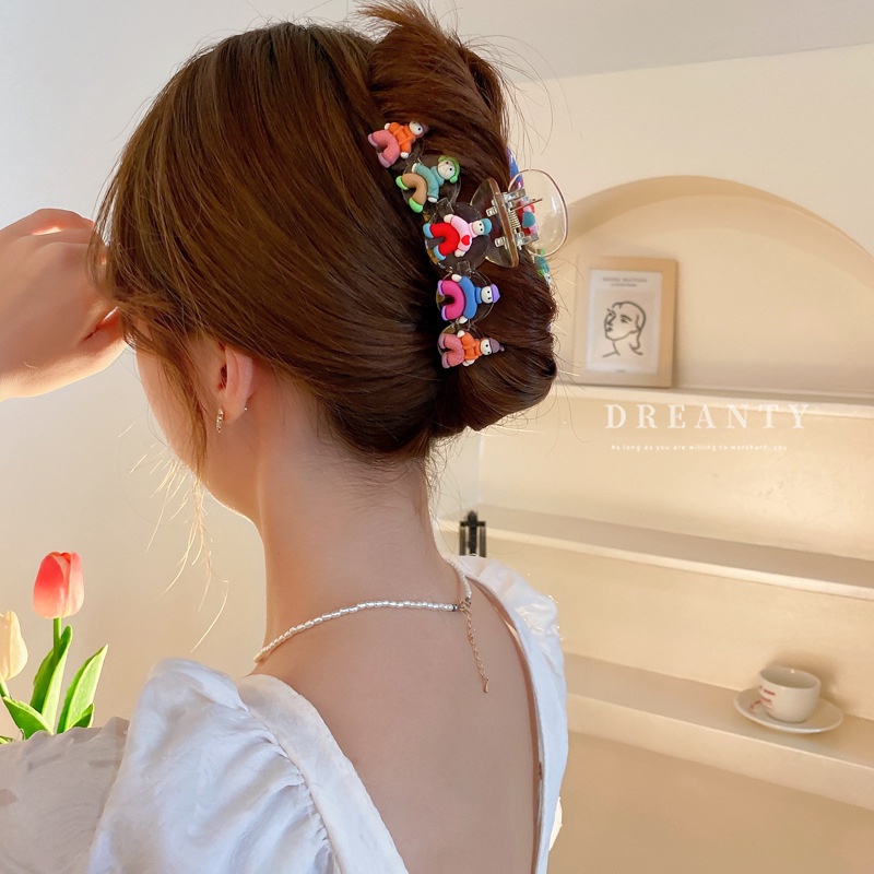 Kẹp Tóc Hình Cá Mập Hoạt Hình Nhiều Màu Sắc Sáng Tạo Dễ Phối Đồ