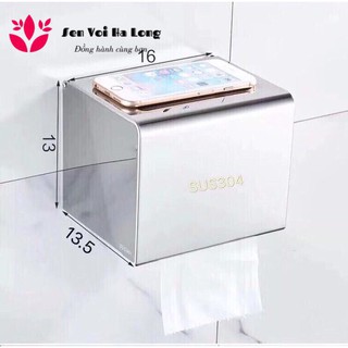 {HÀNG ĐẸP} Hộp đựng giấy vệ sinh INOX 304 siêu bóng siêu siêu sang