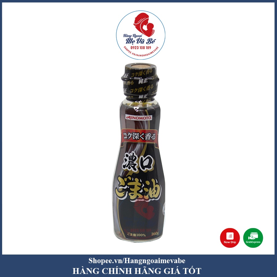 Dầu mè Ajinomoto, dầu vừng nguyên chất ăn dặm cho bé Nhật Bản [Date 2023]