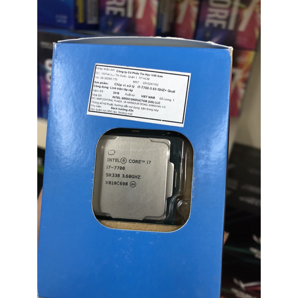 CPU I7 7700 NEW 100% TEM BH PHONG VŨ 36 THÁNG