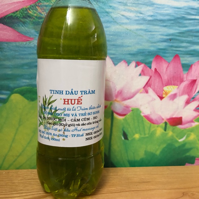 Bán sỉ 500ml  Tinh dầu tràm Huế tắm và bôi cho trẻ