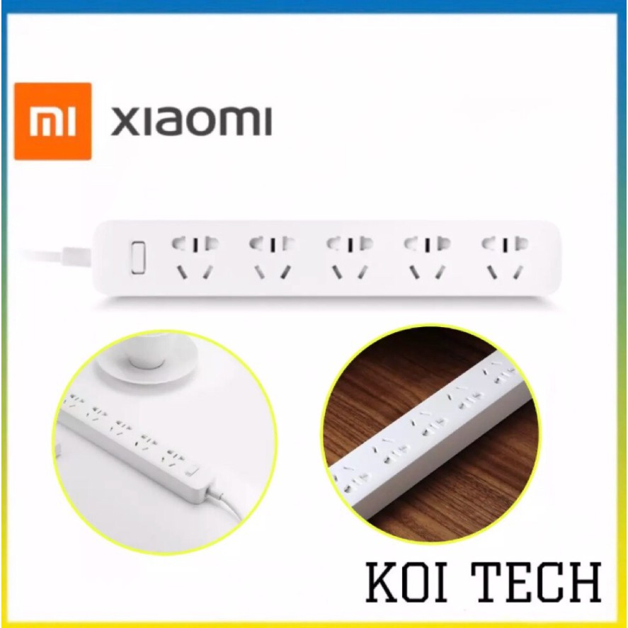 Ổ cắm điện 5 cổng thông minh kết nối điện thoại xiaomi  - ổ cắm tiết kiệm điện chống cháy nổ xiaomi