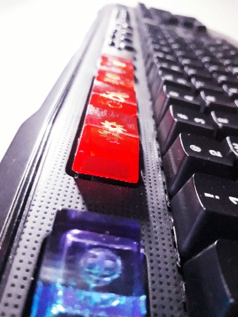 [Mã ELFLASH5 giảm 20K đơn 50K] Keycaps gaming resin chi tiết bánh răng độc đáo.