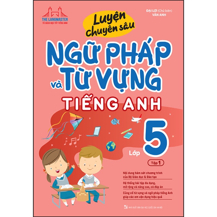 Sách - Luyện chuyên sâu ngữ pháp và từ vựng tiếng anh lớp 5 (trọn bộ 2 cuốn)