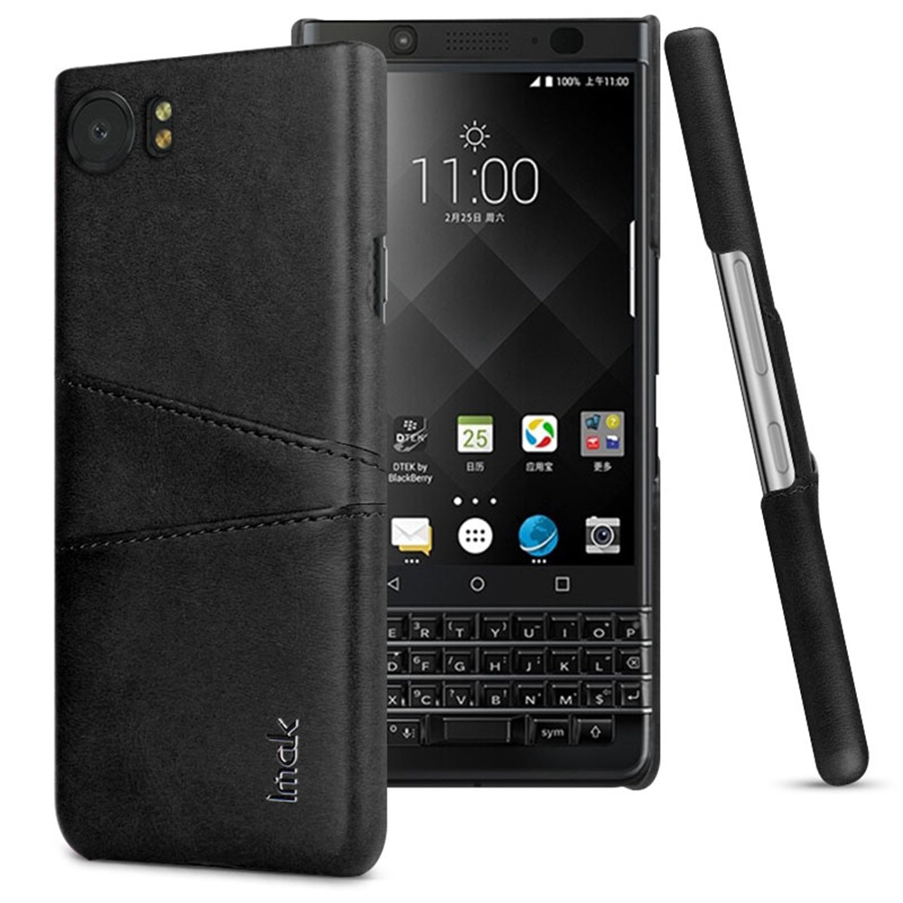 Ốp điện thoại da PU + PC cứng chống sốc cho BlackBerry KeyOne BBB100