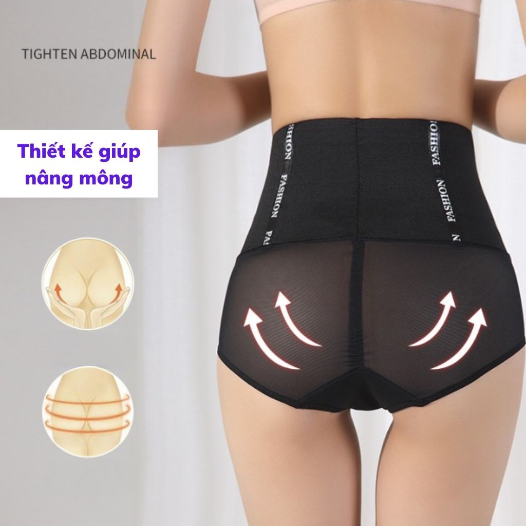 Đai nịt bụng định hình giảm mỡ thừa giữ eo thon gọn, gen nịt bụng nâng mông tôn dáng gợi cảm LANIXA N350