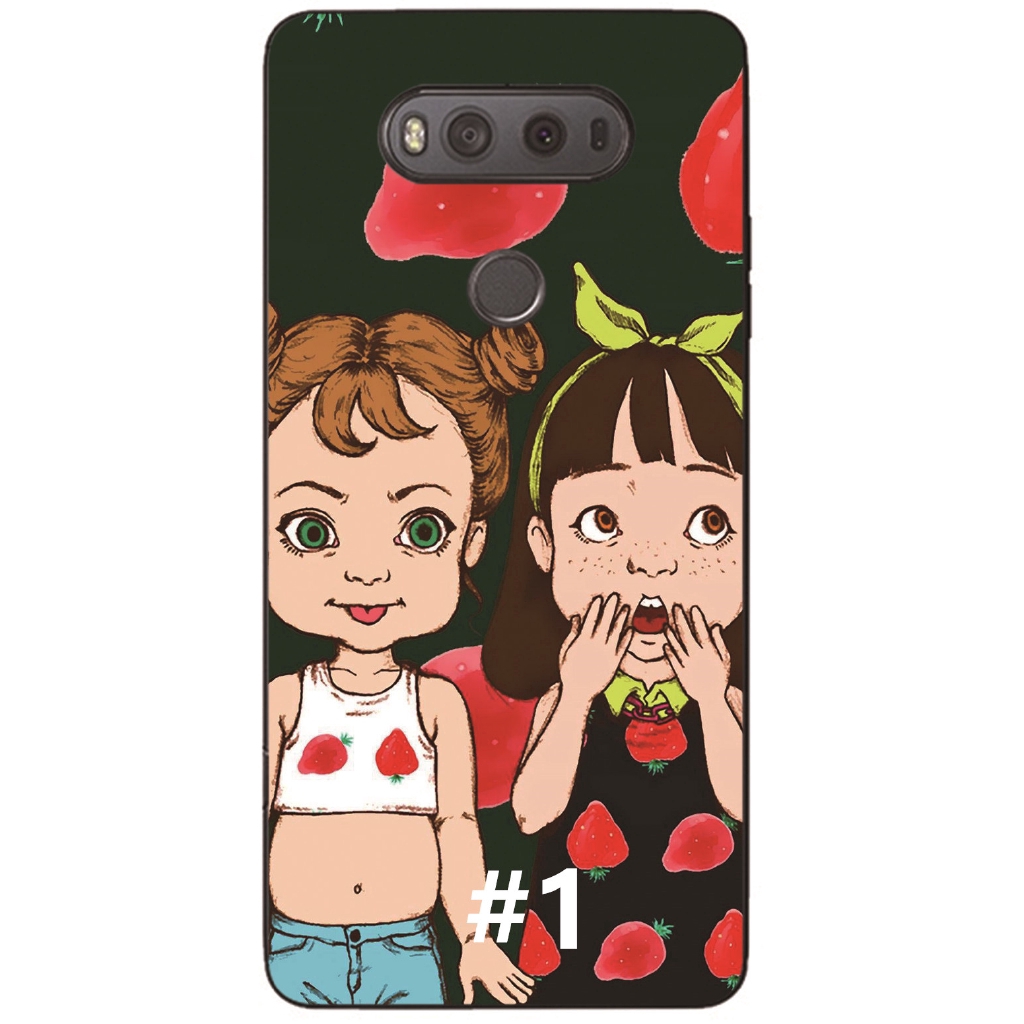 Cartoon Tiger Back Cover LG V40 V30 V20 V10 Soft TPU Case