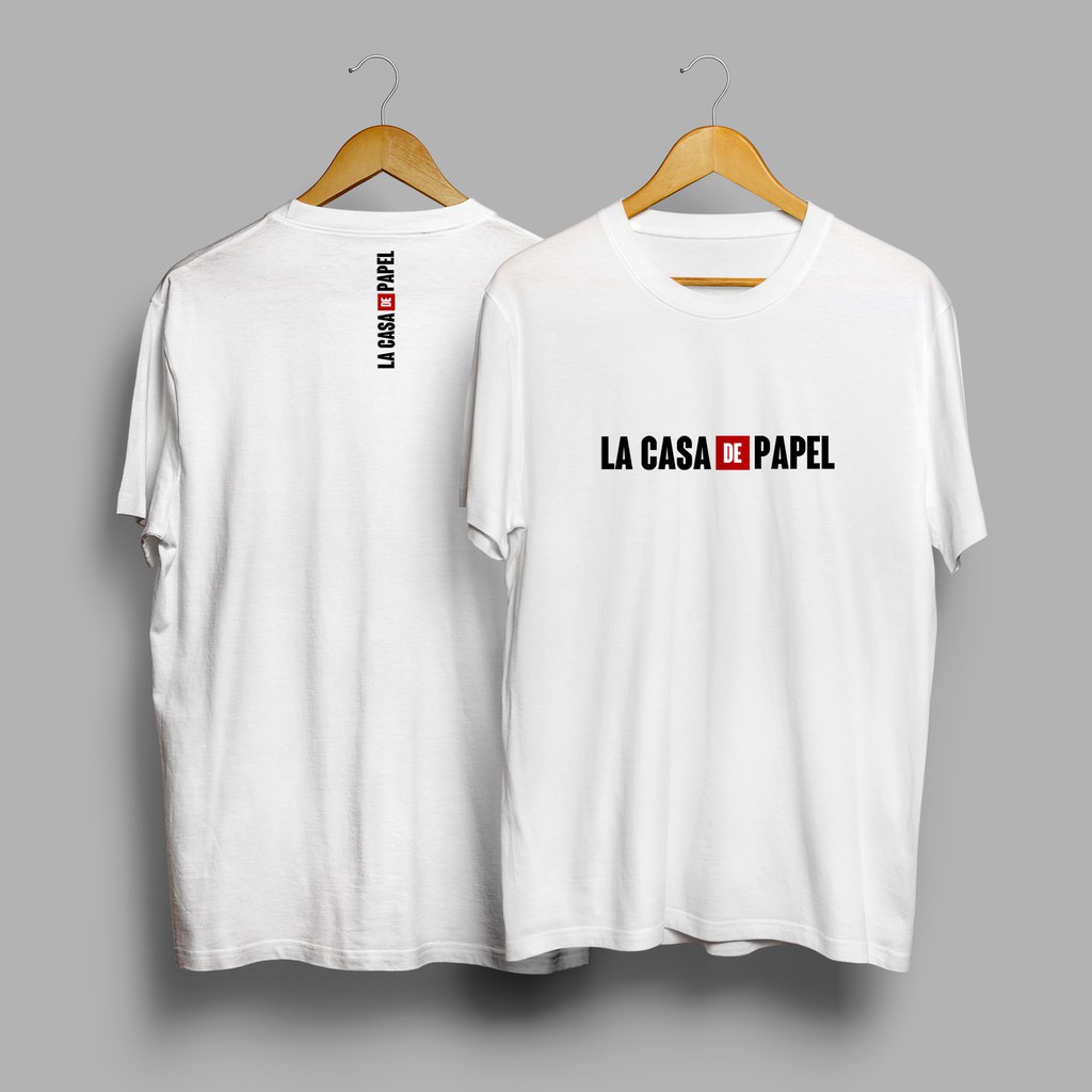 Áo thun Netflix La Casa De Papel Logo Printed T-Shirt