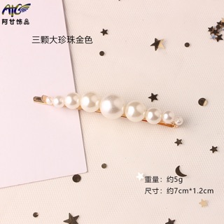 Kẹp tóc đính hạt châu kiểu thanh