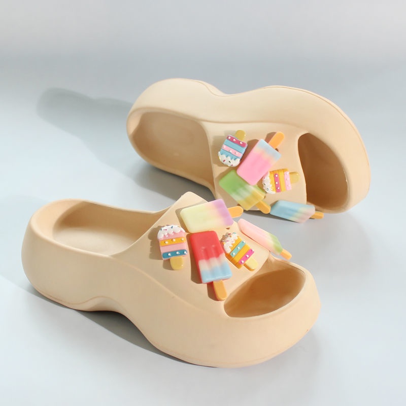 Dép bánh mì đế cao Dép Sandal Đế Dày Chống Trượt Thời Trang Mùa Hè Dành Cho Nữ