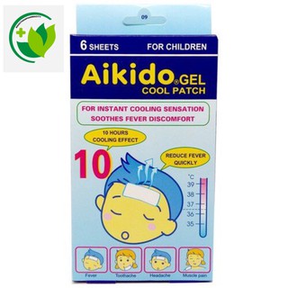 Hộp miếng dán hạ sốt Akido 6 miếng/ 1 hộp