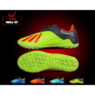 Giày đá bóng Wika XP sân cỏ nhân tạo - Đế cao su khâu full, size 39-43, màu xanh chuối - màu xanh dương- Xanh ngọc- Cam