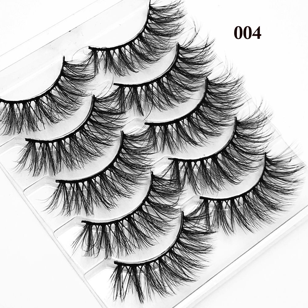 Set 5 cặp lông mi giả MIHAN1 SKONHED tạo hiệu ứng 3D tự nhiên cho mắt đẹp