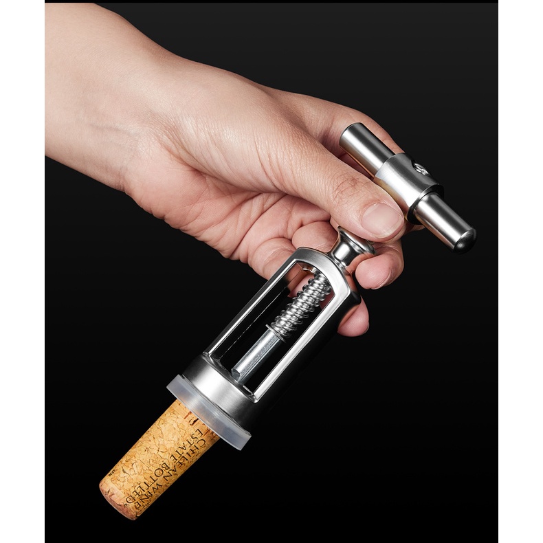 Dụng Cụ Mở Nắp Chai Rượu Vang Bằng Hợp Kim Kẽm Chất Lượng Cao