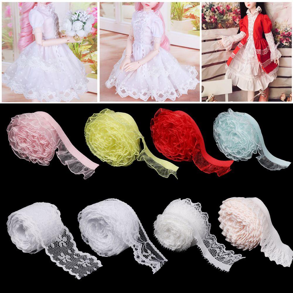 Dải Vải Ren Nhiều Màu Sắc May Quần Áo Búp Bê Hiệu Kat1