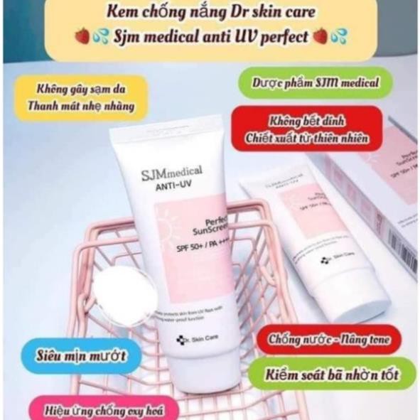 [CHÍNH HÃNG] KEM CHỐNG NẮNG CHỐNG THẤM NƯỚC SJM MEDICAL ANTI-UV PERFECT SUNSCREEN SPF50 PA ++++