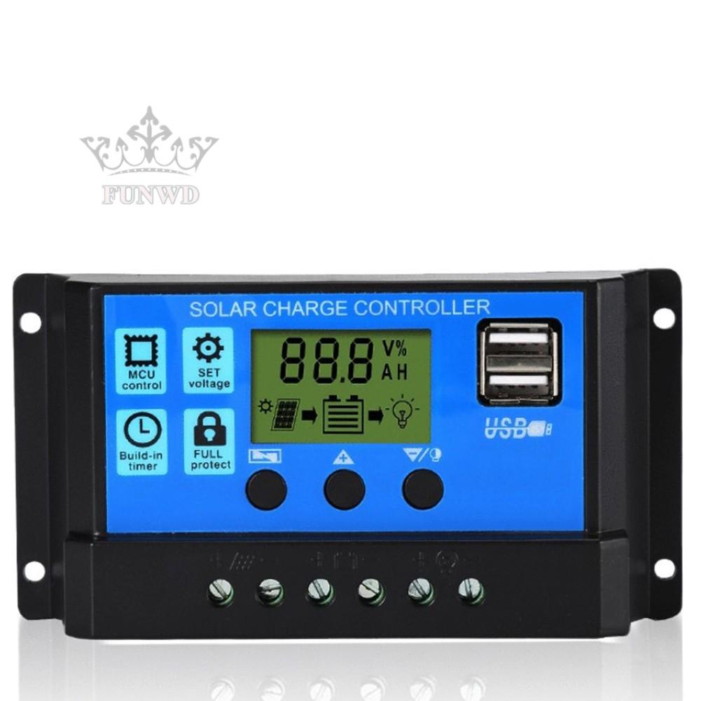 【FUNWD】Solar Charge Controller Control Panel Regulator User Manual*1 Automatic