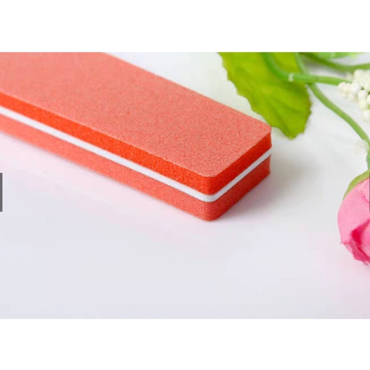 Phao mịn chà móng  nhiều màu sắc hình chữ nhật dễ cầm chuyên dụng cho dân làm móng